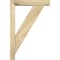 Ekena Millwork Traditional Block Rough Sawn Bracket w/ Offset Brace, Douglas Fir, 4"W x 16"D x 24"H BKT0402X16X24TRA05RDF - alternate 4